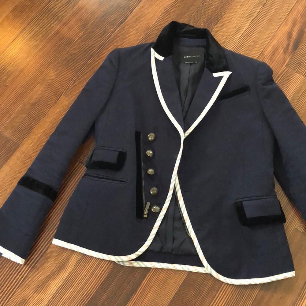 BCBG MAXAZRIA navy blue jacket